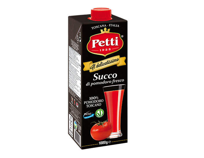 "Il Delicatissimo": succo di pomodoro Petti fresco