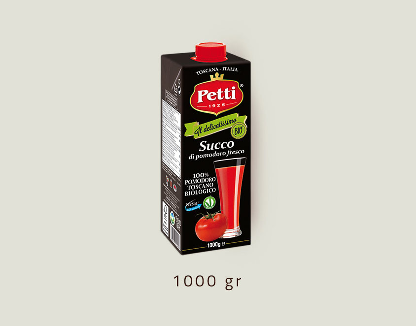 "Il Delicatissimo Bio" fresh tomatoes juice: 1 liter pack