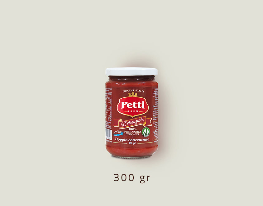 "L'Essenziale" - Double concentrated tomato paste: 300gr pack