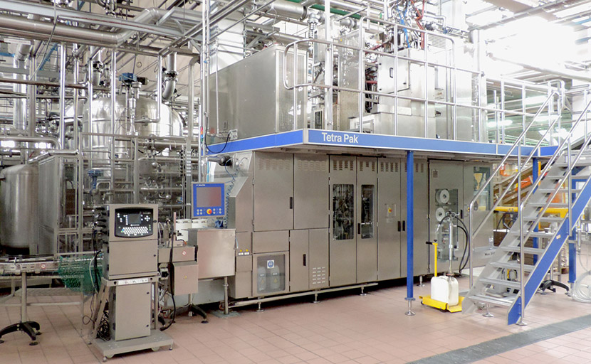 Overview of the Tetra Pak line